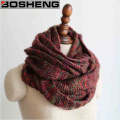 Смешайте цвета Теплые зимние модные женские шею Wrap Infinity Scarves